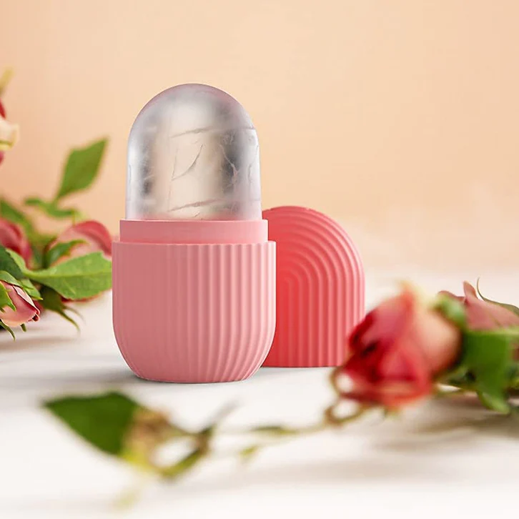 BEAUTY ICE ROLLER FOR FACE MASSAGER & EYE REUSABLE FACE ROLLERS FACIAL ROLLER BOX