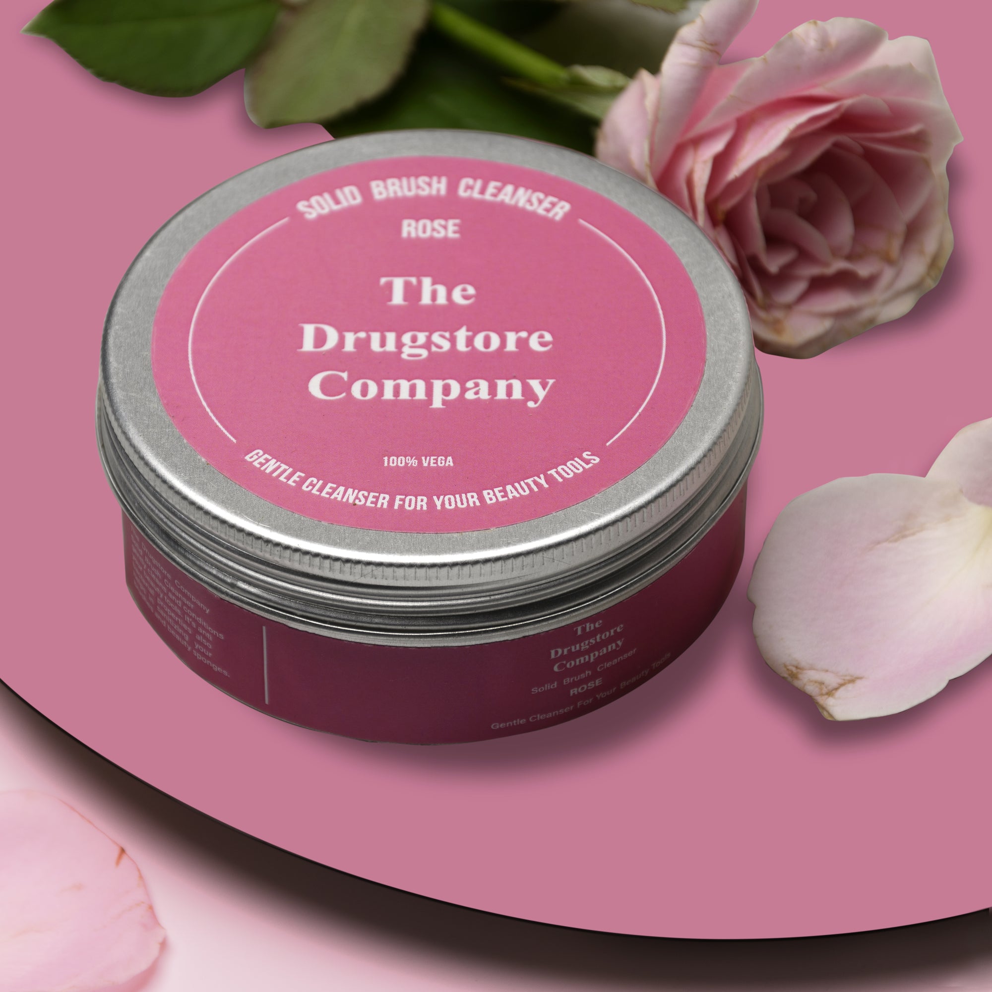 Exclusive Combo - SOLID BRUSH CLEANSER ROSE + SILICONE BRUSH CLEANSING PAD