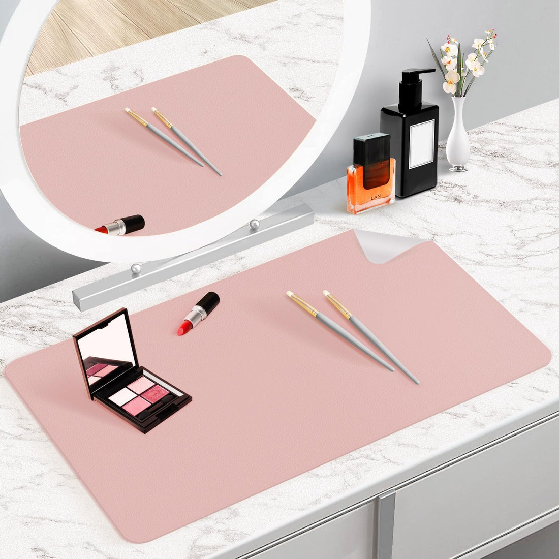 Clean Canvas Makeup Vanity Mat