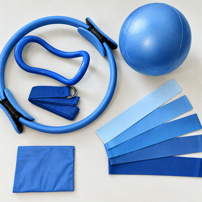 Pilates Essential Kit At-Home Pilates Kit for Women | Pilates Ring, Ball &amp; Resistance Bands Set