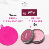 Exclusive Combo - SOLID BRUSH CLEANSER ROSE + SILICONE BRUSH CLEANSING PAD