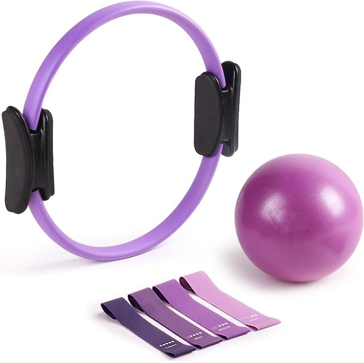 Pilates Essential Kit At-Home Pilates Kit for Women | Pilates Ring, Ball &amp; Resistance Bands Set