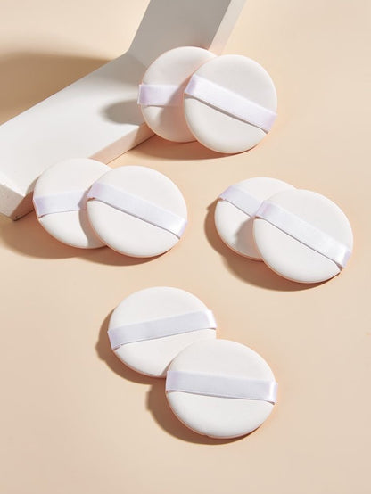 Round Powder Round Powder Puff White Pack of 3 – The Drugstore Company