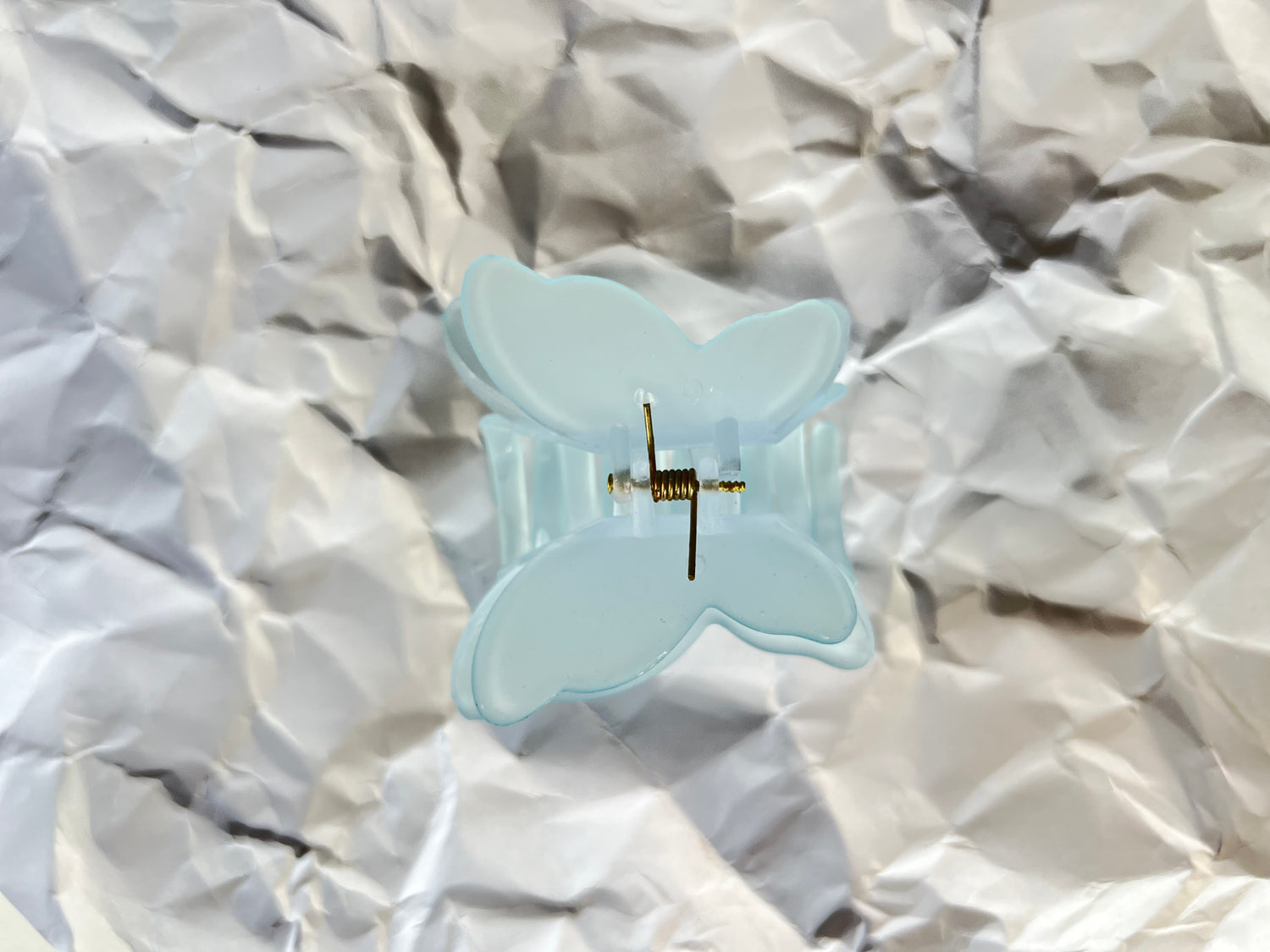 Large transparent matte  butterfly hair clutches