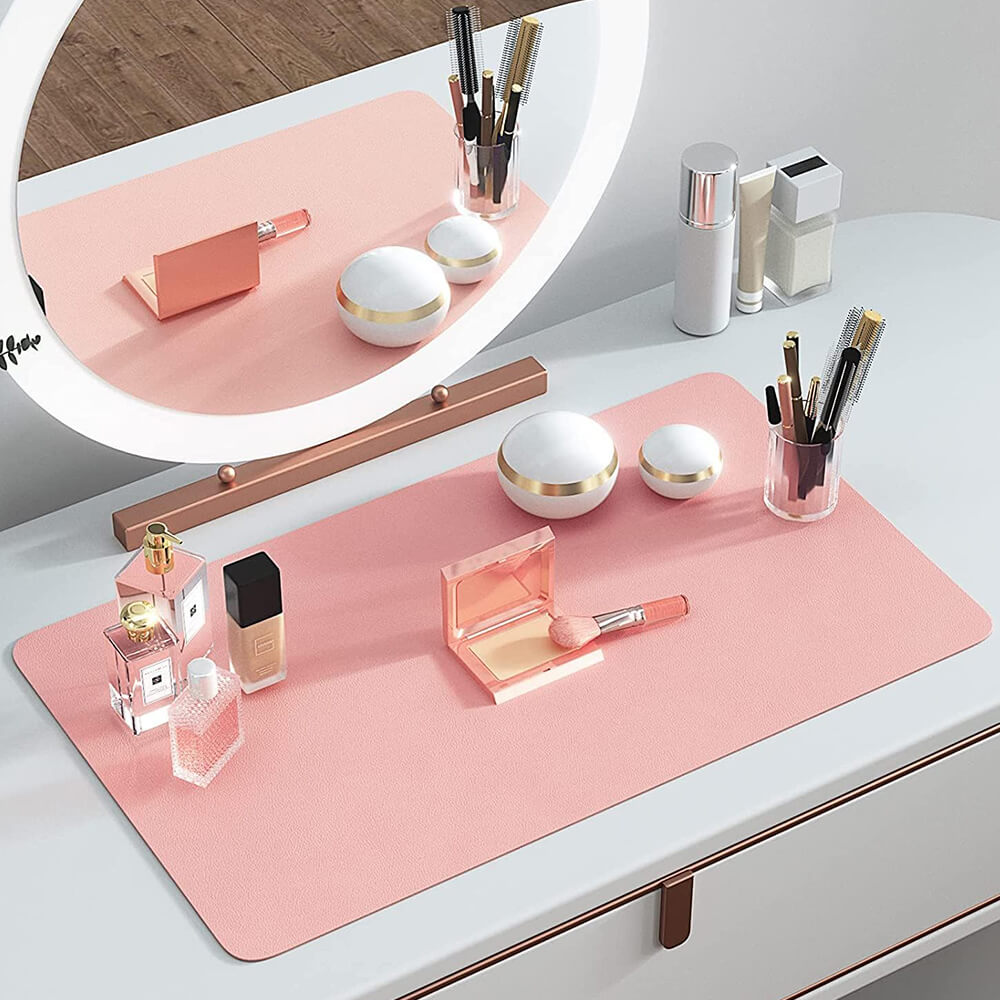 Clean Canvas Makeup Vanity Mat