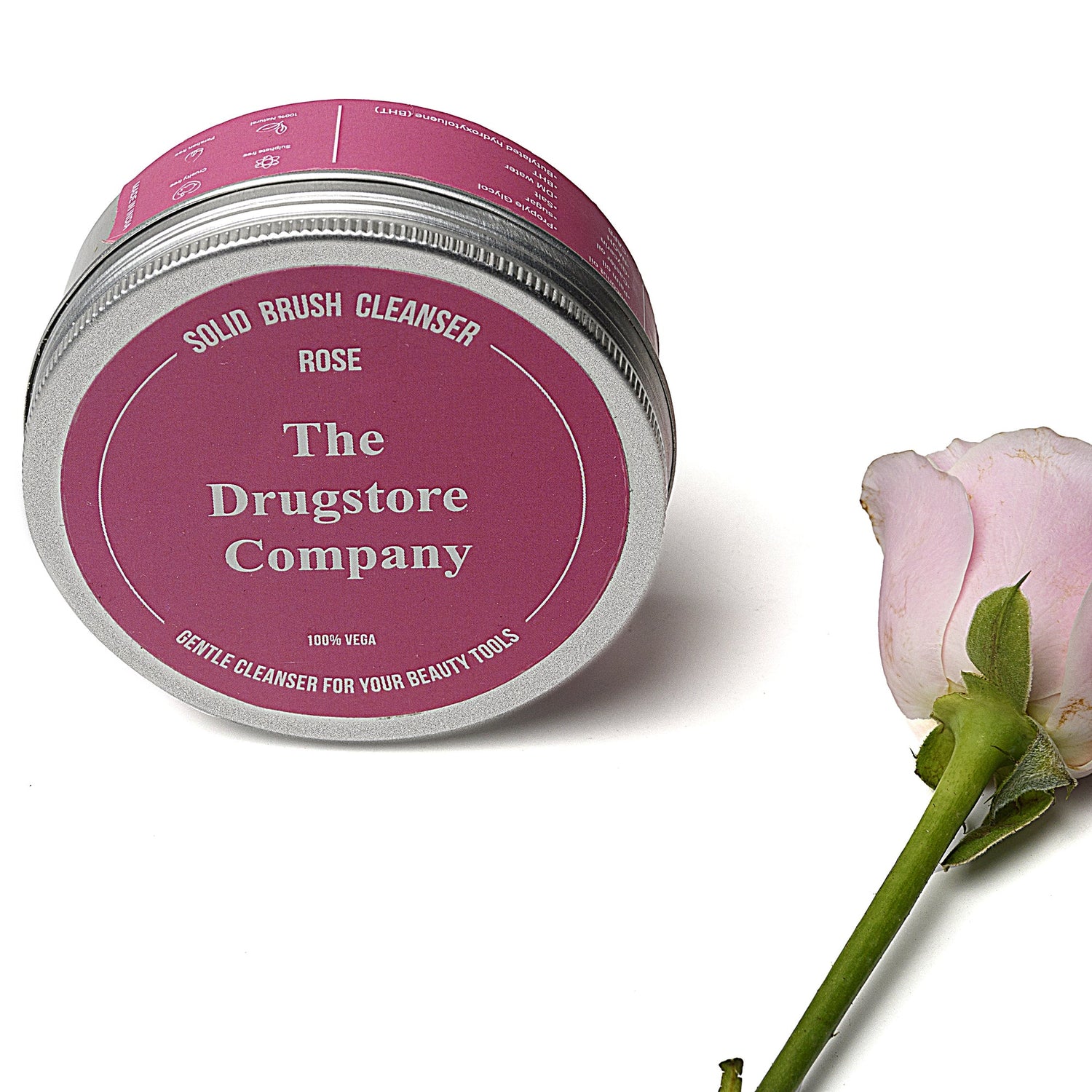 Exclusive Combo - SOLID BRUSH CLEANSER ROSE + SILICONE BRUSH CLEANSING PAD